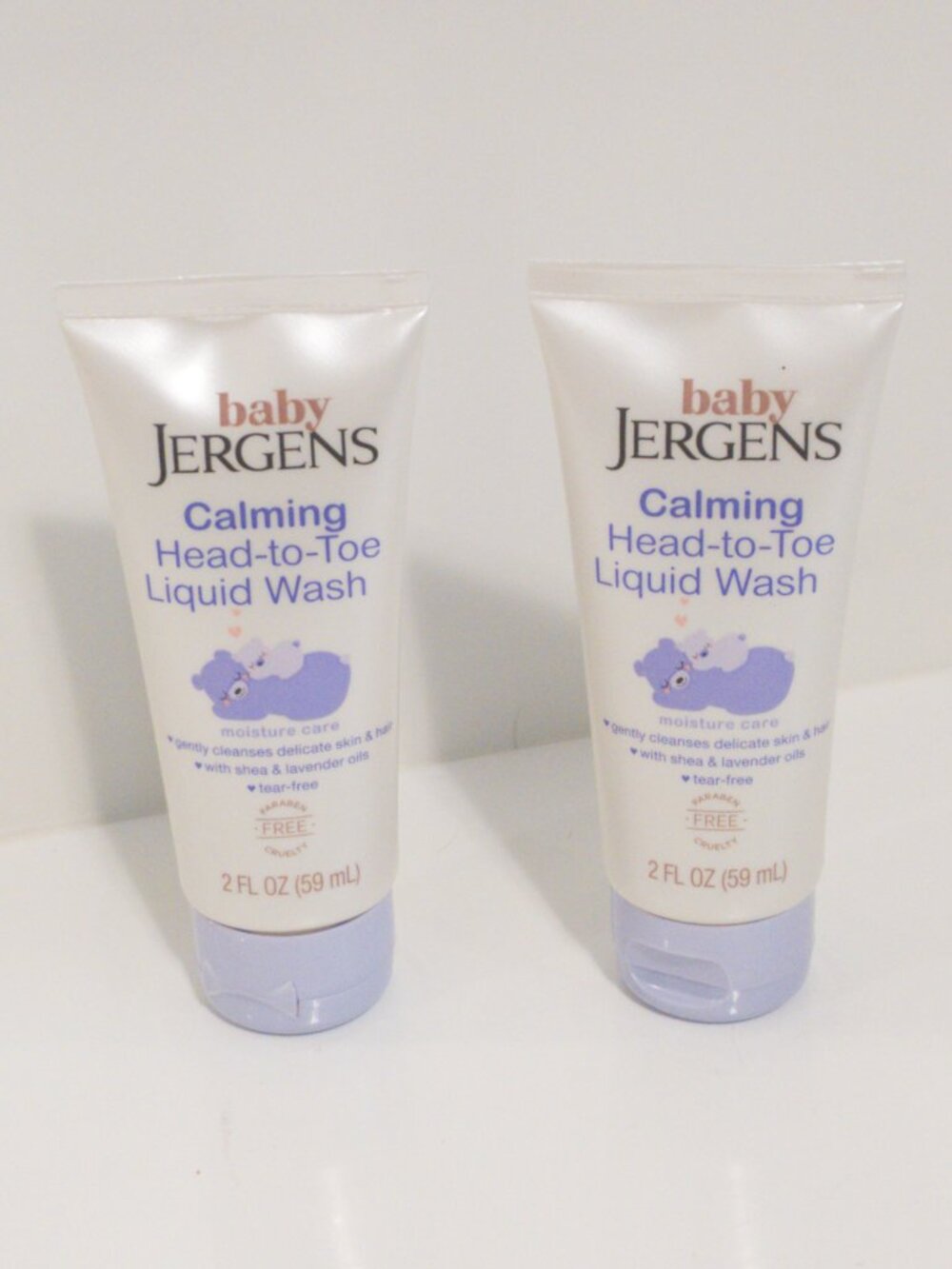 NWT Baby Jergens Calming Head-to-Toe Liquid Wash 2 Pack Lavender Shea Sensitive